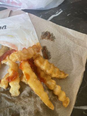 And there Crinkle Cut Fries are now so disgusting, franchise owners need to step it up