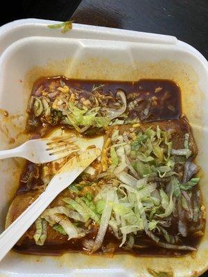 Cheese enchiladas