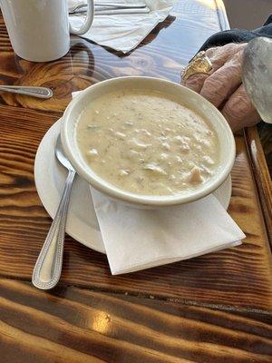 World famous (well, it could be) Clam Chowder Soup