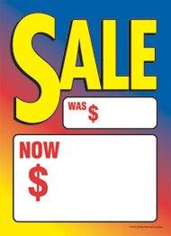 We Carry over 150 Designs is Slotted Sale Tags 5" x 7"