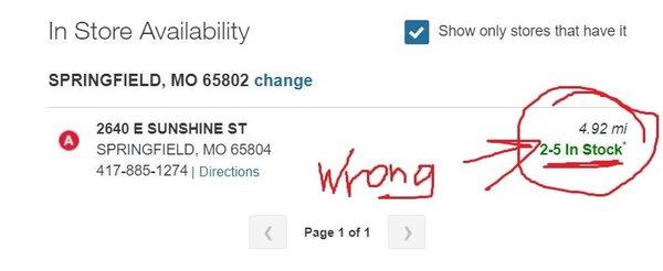 I guess customers should just ignore what this Walgreen's location displays on the company website (AKA sneaky, non-trustworthy "computer")