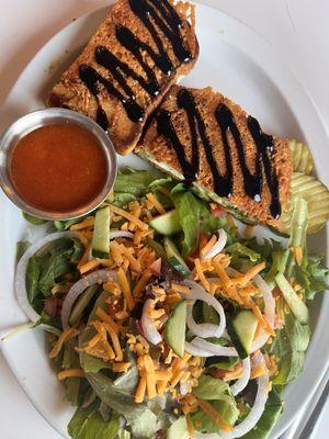 The Italian grilled cheese with a side salad!  Yummmm!