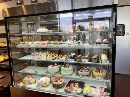 Lot of cake selection