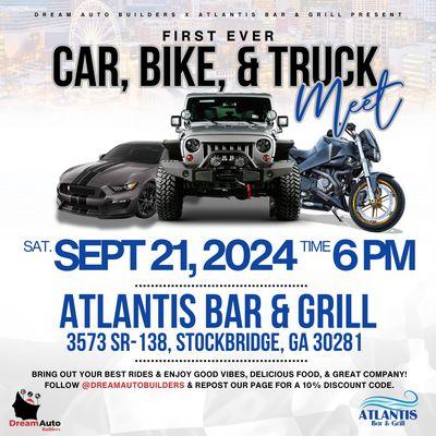 Dream Auto Builders Car, Bike, & Truck Show  - IG flyer