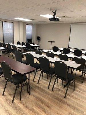 Our new Learning Center is all set up and ready to go for our next estate planning seminar.