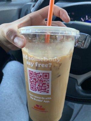 caramel iced latte