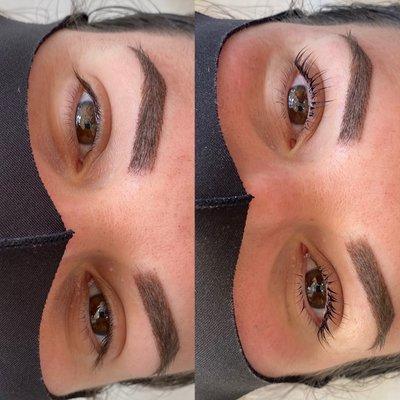 Lash lift! Before and after!