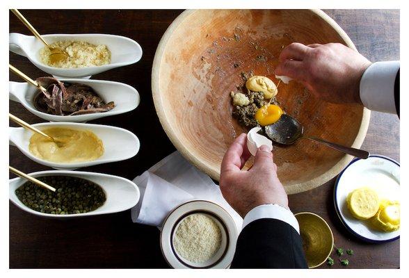 Caesar Dressing Prepared TableSide