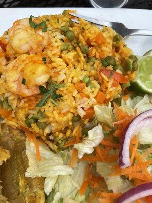 Shrimp and rice dish