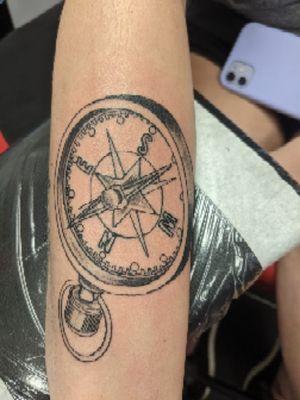 Compass tattoo