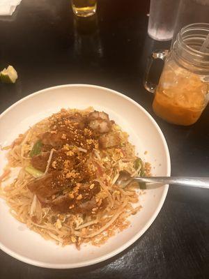 Pad Thai with Crispy Pork Belly