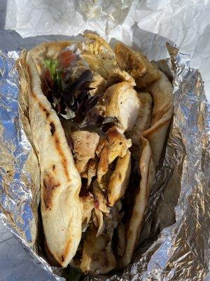 Chicken Greek Gyro in Pita