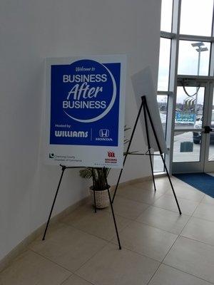 Williams Honda Business After Business event