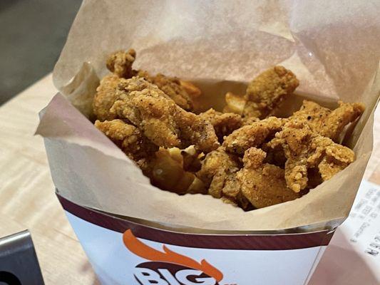 Kid's popcorn chicken with fries - my son liked the chicken.