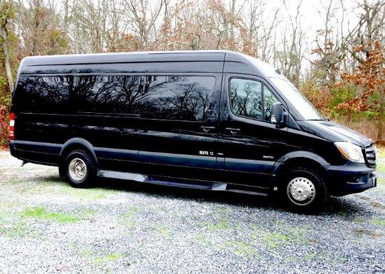 Our 13 Passenger beautiful Mercedes Sprinter!