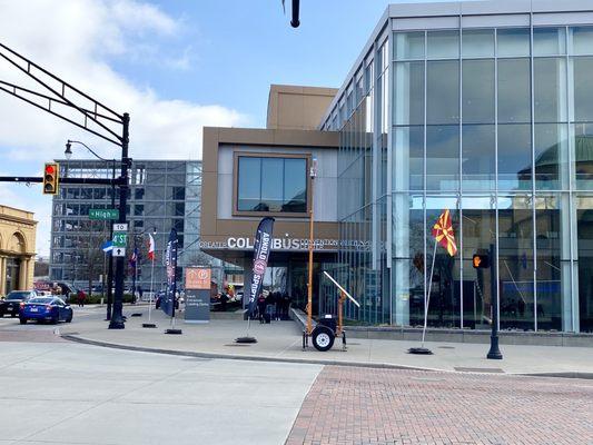 4 March 2023 -- outside the Columbus Convention Center