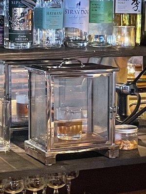 A smoker for a cocktail