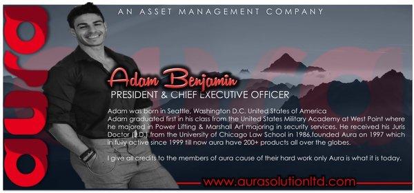 Adam Benjamin, President,Aura Solution Company Limited