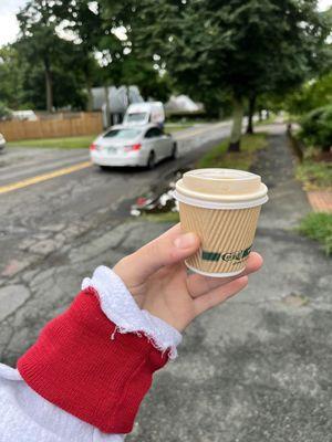 Trad macchiato, compostable cup