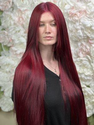 LONG HAIR and REDS! I will keep your hair LONG, Healthy and RED with Using Best Products and Colors available!