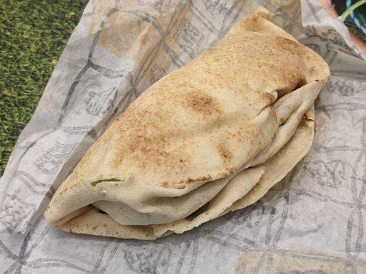 Small chicken shawarma wrap