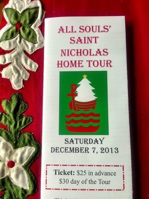 All Souls 61st Annual Home Tour - Dec. 7 (today) 10-4