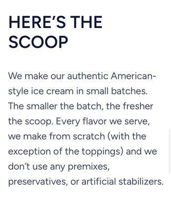 About our ice cream