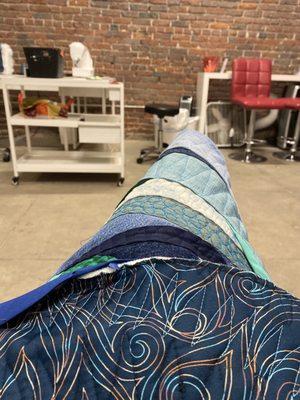 Sewing in the stitch salon