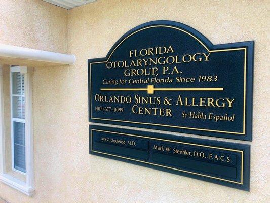 Florida Otolaryngology Group, P.A. | Orlando Sinus & Allergy Center sign