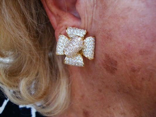 my new bow clip earrings