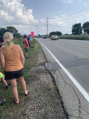 Protesting the place to shut down after three dogs have passed away. Multiple with kennel cough, neglect lack of care.