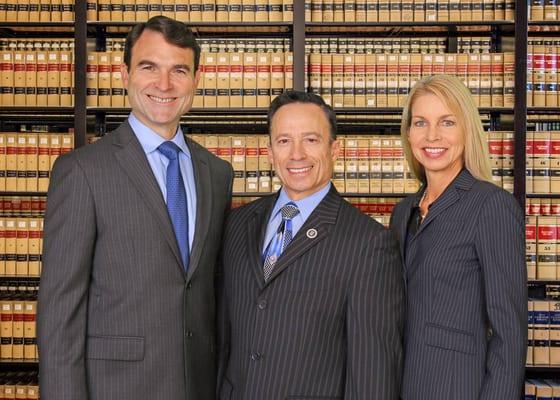 Attorneys from left to right: Justin O. Milligan, Michael A. Fiumara and Jackie Martens.