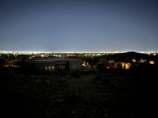 Beautiful Phoenix at night riding back to the stable