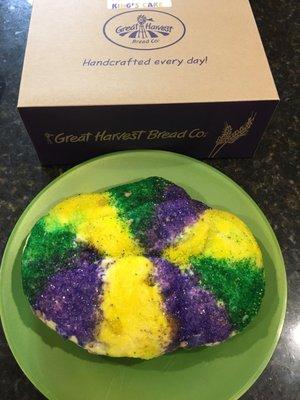 King cake on Fat Tuesday