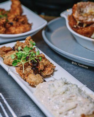 Fried Oysters "Carbonara"