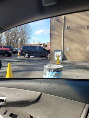 Checking in for car wash!