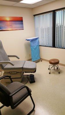 Podiatrist exam room in Orange