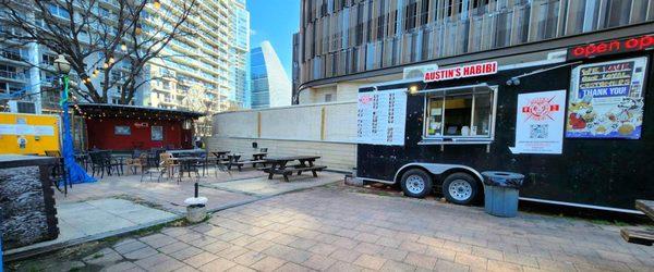 Might be the tiniest bar in Texas, but they have a cool backyard and taco truck!