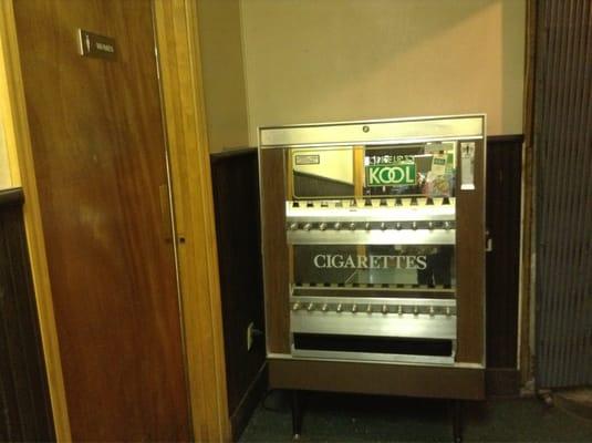 Cigarette machine! If it's 1 AM and you're jonesing, head to the back for your oasis.