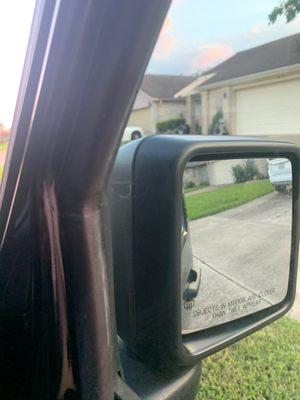 The wrap of the window tint on the passenger's side has already a bubble.