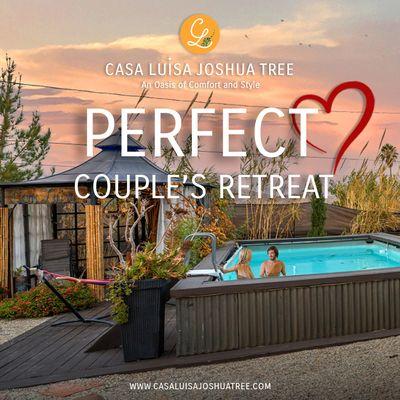 Indulge in the ultimate romantic getaway at Casa Luisa, the perfect couples' retreat. DM us at 714-717-6754 or www.casluisajoshuatree.com