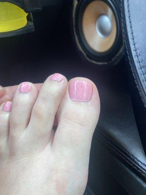 Nail polish, pedicure