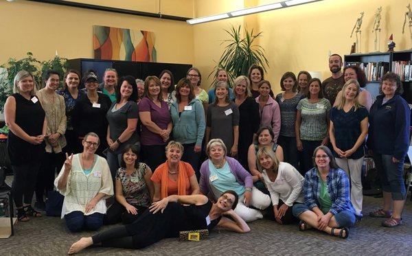 Guest instructor from Africa, Chris Stormer, teaches Language of the Feet at Seattle Reflexology