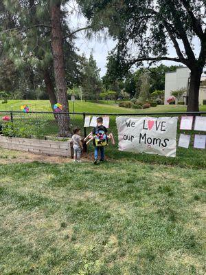 Mother's Day Shout out during preschool drop off!