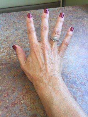 Gel manicure done perfectly!