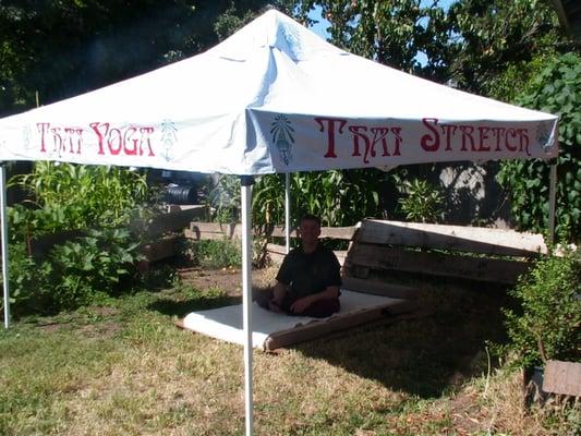 ~Redneck Yogi~   ...in the garden  :)