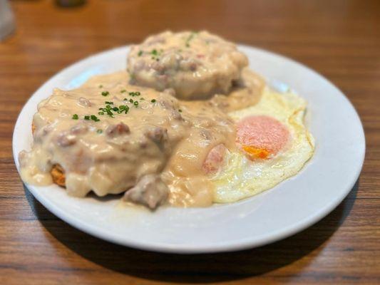 Biscuits and gravy.