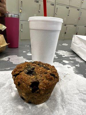 Strawberry cheesecake smoothie? This is the lemon blueberry muffin and it is delicious!!