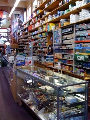 Large cigarette selection