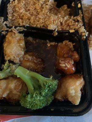 Sesame chicken was a disappointment bland